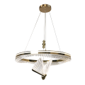 Lampa wisząca Marissa Cristal złota LED CCT LP-2515/1P Cristal GD Light Prestige
