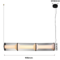 Lampa wisząca Aeris 3 linia transparent LED CCT LP-2137/3L TR Light Prestige