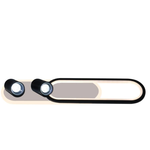 Lampa sufitowa Spot Parma 2 długi czarny 2xGU10 LED CCT LP-0612/2C L BK Light Prestige