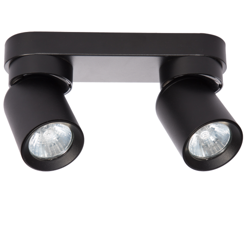 Listwa sufitowa z reflektorkami Pointa 2 spot czarny 2xGU10 LP-6398/2WS BK Light Prestige
