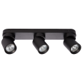 Listwa sufitowa z reflektorkami Pointa 3 spot czarny 3xGU10 LP-6398/3WS BK Light Prestige