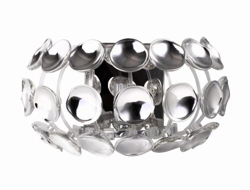 Kinkiet dekoracyjny chromowany FERRARA w stylu glamour z gniazdem E14 LP-17060/1W Light Prestige