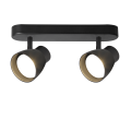 Listwa sufitowa z reflektorkami Dravo 2 spot czarny 2xGU10 LP-9523/2WS BK Light Prestige