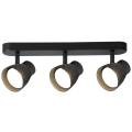 Listwa sufitowa z reflektorkami Dravo 3 spot czarny 3xGU10 LP-9523/3WS BK Light Prestige