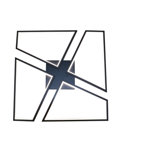 Plafon Nivra czarny LED CCT LP-0811/1C BK Light Prestige