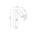 Kinkiet Miri złoty LED LP-1507/1W GD Light Prestige