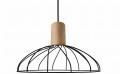 Lampa wisząca MODERNO z klatkowym kloszem gwint GU10 LP-1221/1P B BK Light Prestige