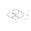 Azina 4 Plafon złota LED LP-4852/4C GD Light Prestige