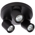Plafon Pointa czarny 3xGU10 LP-6398/3C Round BK Light Prestige