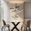 Lampa wisząca Spider 58 cm czarna LED CCT LP-1225/1P 58 BK Light Prestige