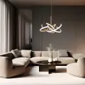 Lampa wisząca Spider 58 cm złota LED CCT LP-1225/1P 58 GD Light Prestige