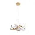 Lampa wisząca Spider 58 cm złota LED CCT LP-1225/1P 58 GD Light Prestige