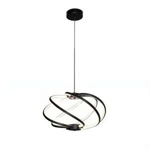 Lampa wisząca Kandor czarna LED CCT LP-1425/1P BK Light Prestige