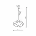 Lampa wisząca Kandor czarna LED CCT LP-1425/1P BK Light Prestige