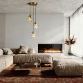 Lampa wisząca LIRA 3, złota, kryształowe klosze LP-2024/3P GD Light Prestige