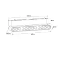 Reflektor Magnetic Slim Blaze 12W CCT czarny LP-616-MAG SLIM 12W CCT BK Light Prestige