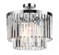 Plafon VETRO srebrny klasyka w krysztale 4xE14 LP-2910/4C Light Prestige